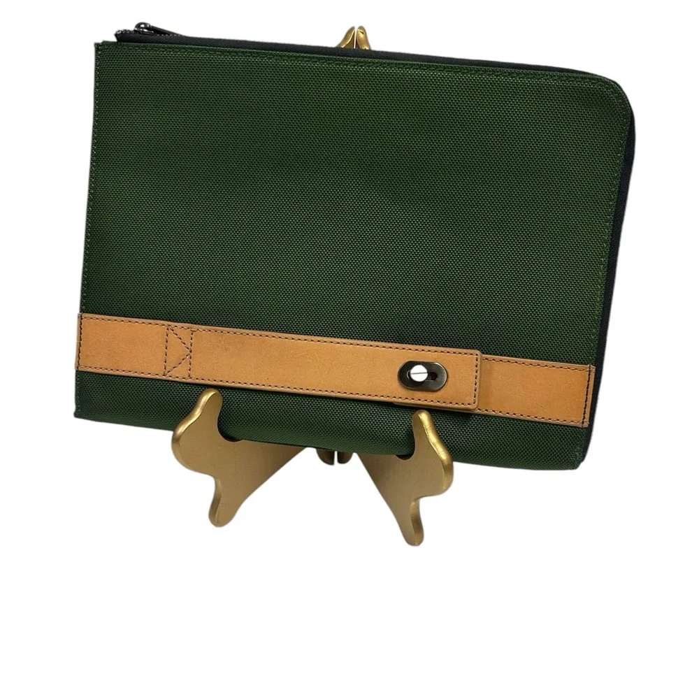 FOSSIL Men’s Tablet folio case green and leather trim